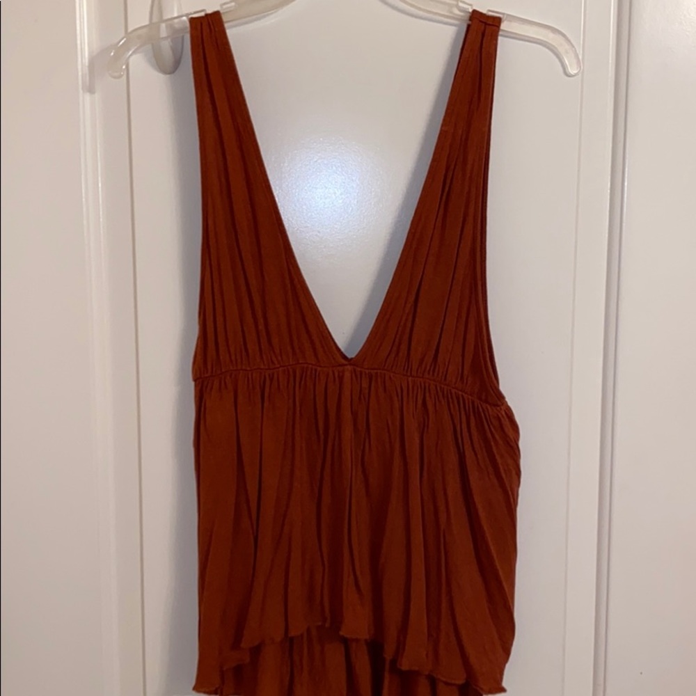Deep v tank top